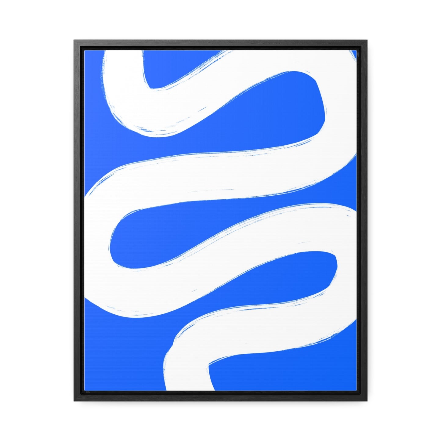 Blue white poster