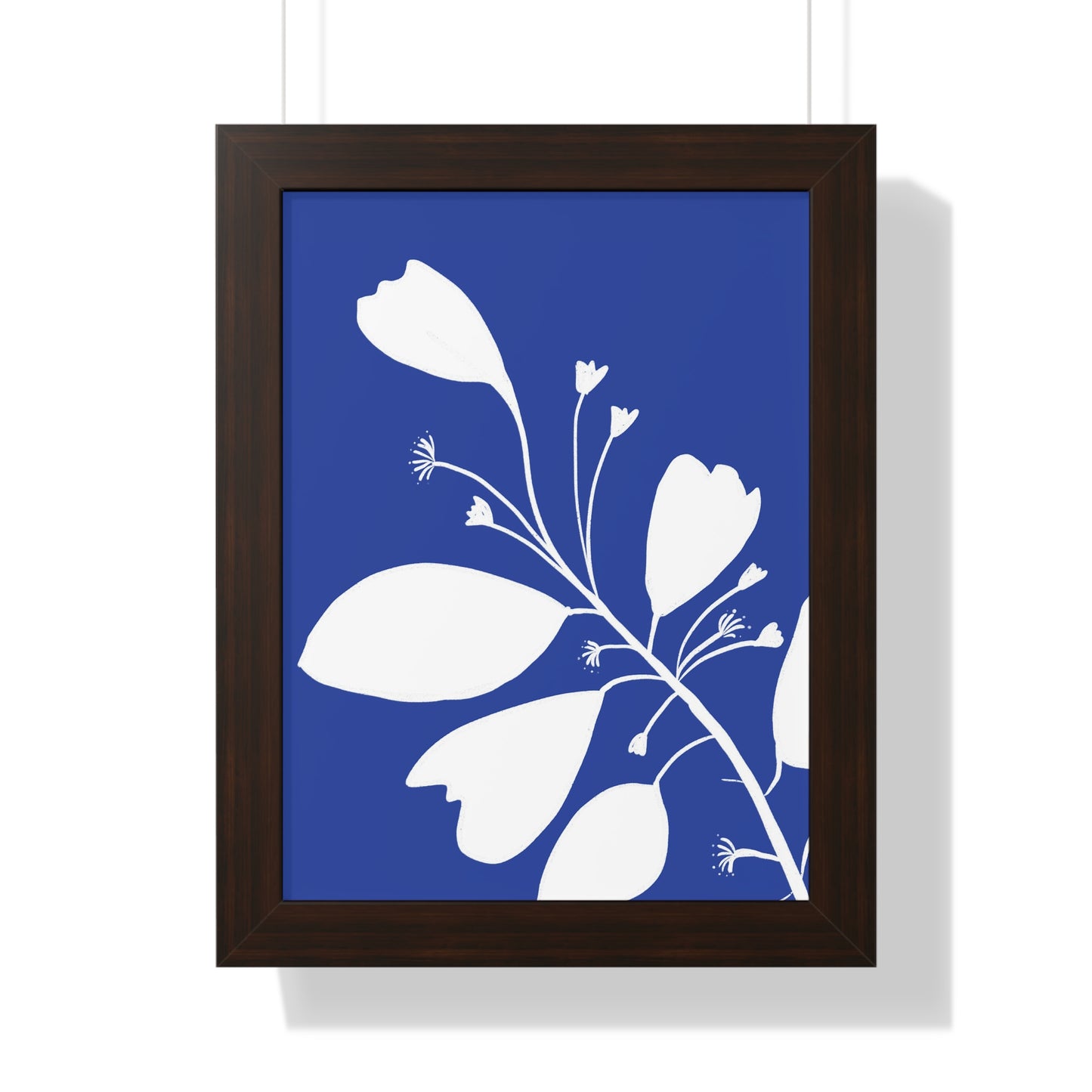 Floral Framed Vertical Poster
