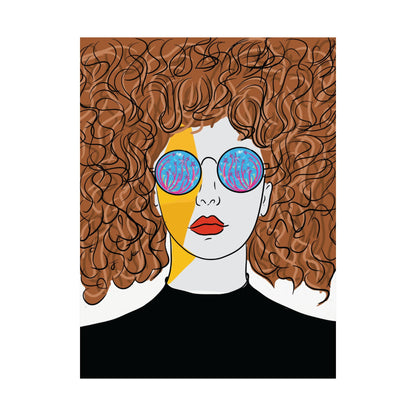 Retro Sunglasses Art Print poster