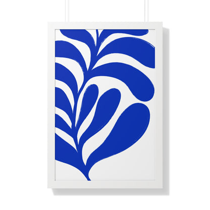 Botanical Blue Art Framed Poster