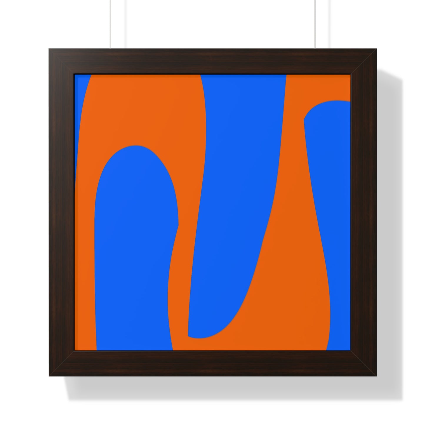 Blue and orange Poster