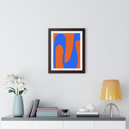 Orange and Blue Poster