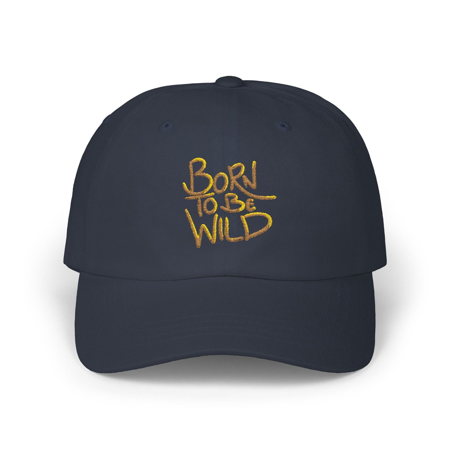 Born to Be Wild Classic Dad Cap - Trendy White Baseball Hat for Adventure Lovers