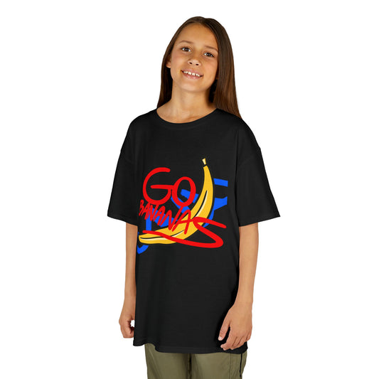Fun 'Go Bananas' Kids Tee - Colorful Cotton T-Shirt for Playtime & Celebrations