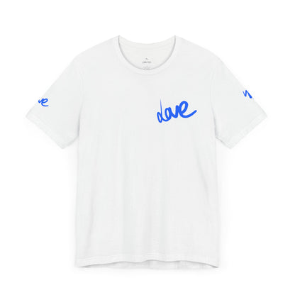 Casual Unisex Tee - Stylish 'dave' Graphic Short Sleeve Shirt