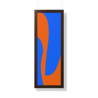 Orange and Blue Poster