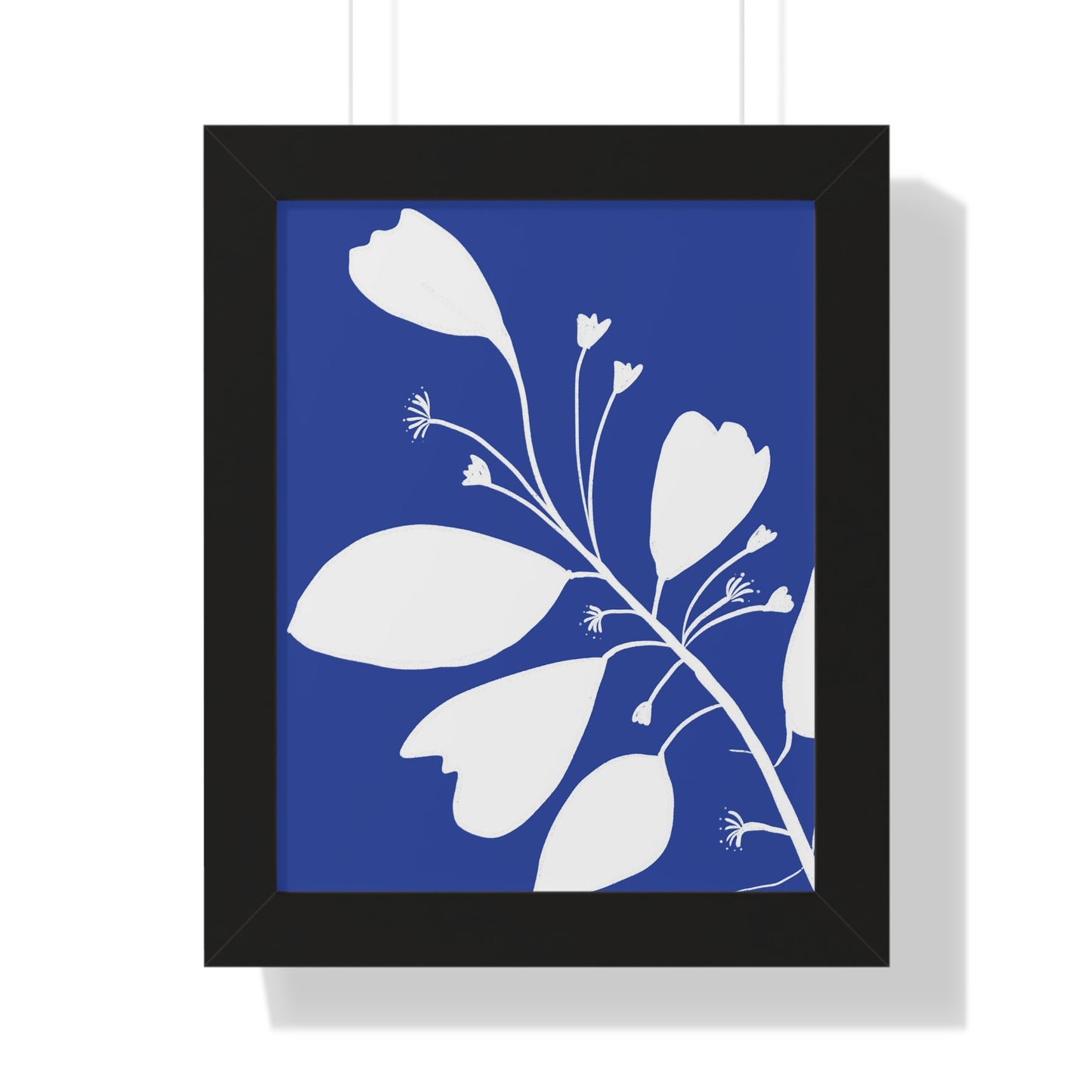 Floral Framed Vertical Poster