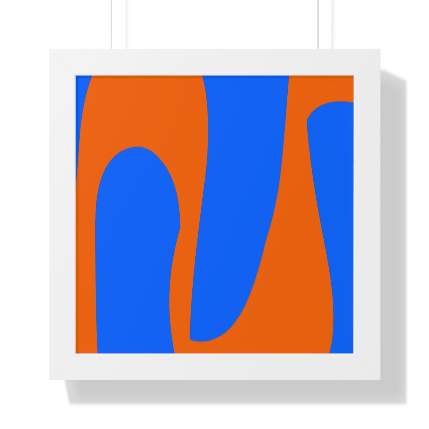 Blue and orange Poster
