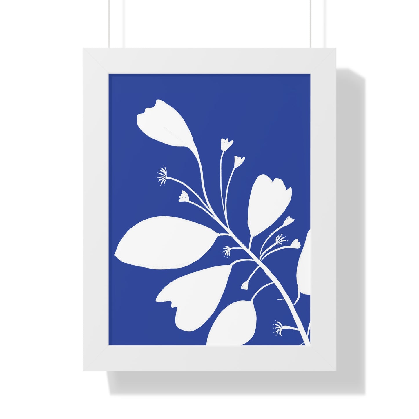 Floral Framed Vertical Poster