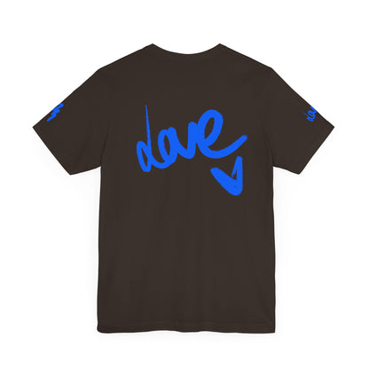 Casual Unisex Tee - Stylish 'dave' Graphic Short Sleeve Shirt