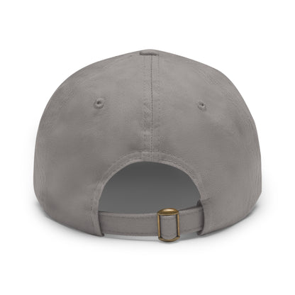Funny Dad Hat with Leather Patch | 'I'm Too Hot' Style