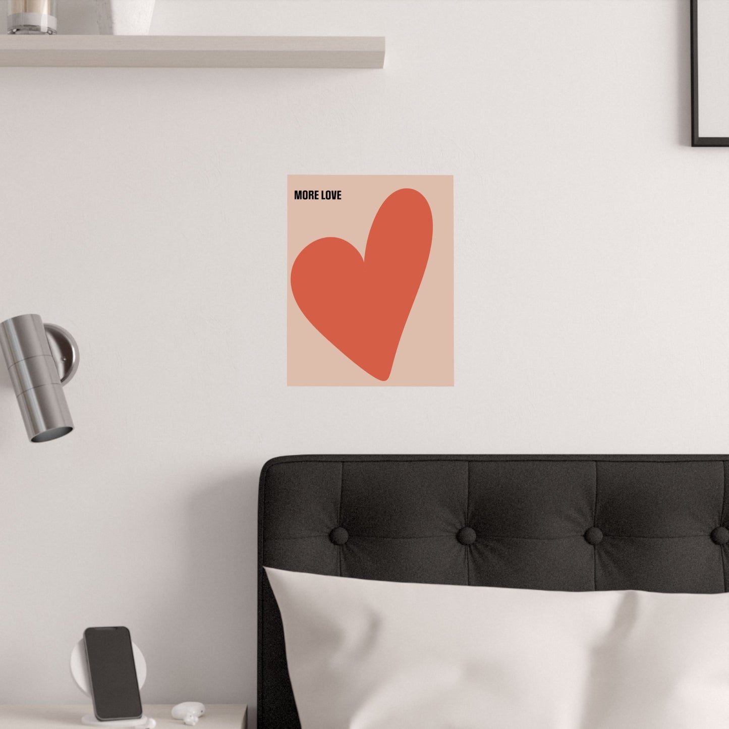Heart More Love Satin Poster
