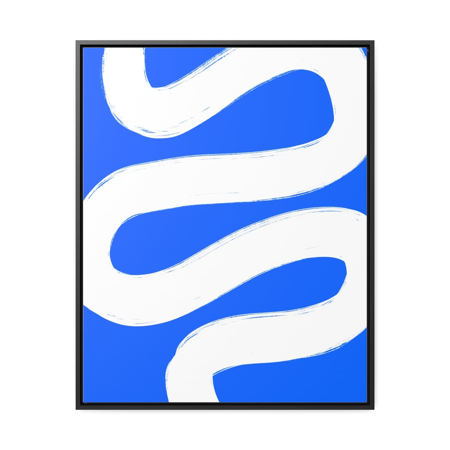 Blue white poster