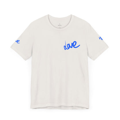 Casual Unisex Tee - Stylish 'dave' Graphic Short Sleeve Shirt